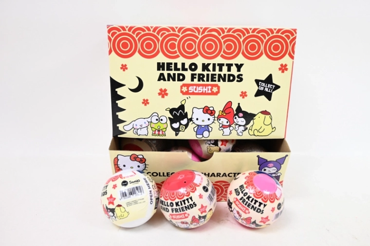 Hello Kitty kolekcionarska figurica u kapsuli 75 mm, motiv Sushi
