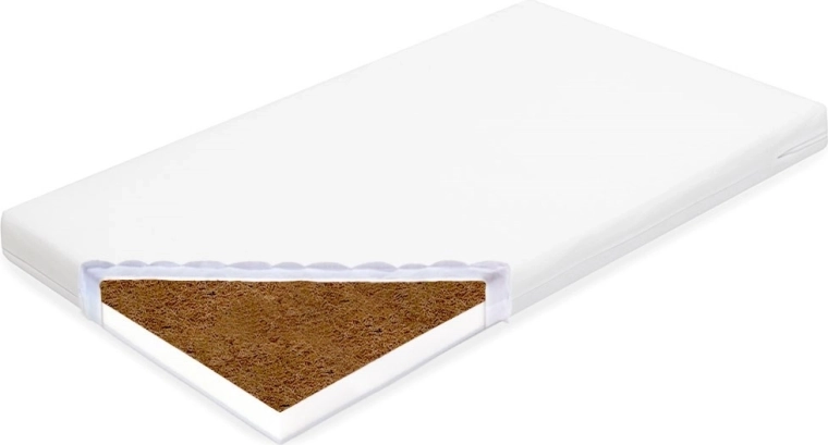 Dječji madrac New Baby Standard 120 × 60 × 7 cm kokos–pjena bijela