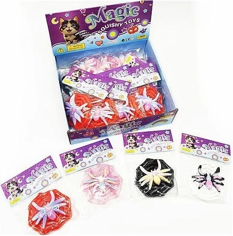 Anti-stress spider squishy with spiderweb