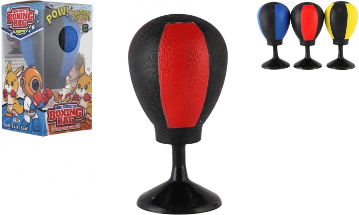 Mini stolni boksarski loptica s vakuumskom čašicom, 14 cm, antistres igračka