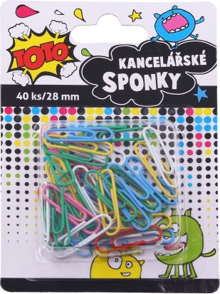 Šarene uredske spajalice 28 mm