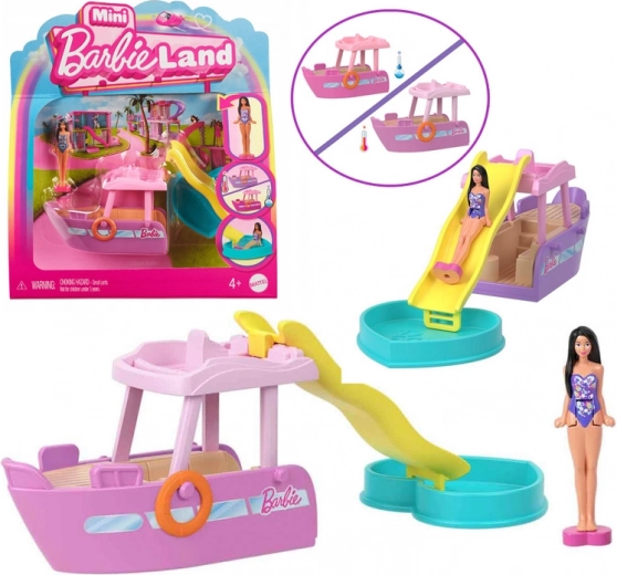 Mini brod sa toboganom i bazenčićem MINI BARBIE LAND od Mattela