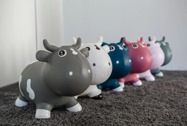 Grey cow from the popular farm series