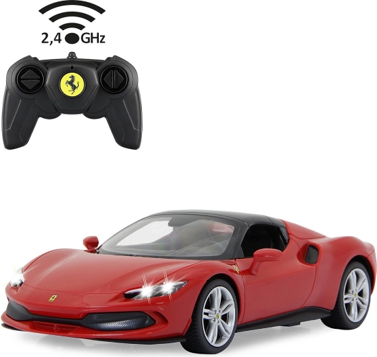 RC Ferrari 296 GTS car, 1:16 scale, red