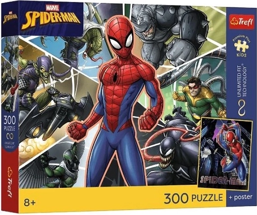 Dječja slagalica Premium Plus Kids Spider-Man Skriveni heroj 300 dijelova