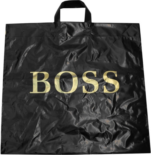 Neprozirna crna kupovna plastična vrećica BOSS 50 × 50 cm