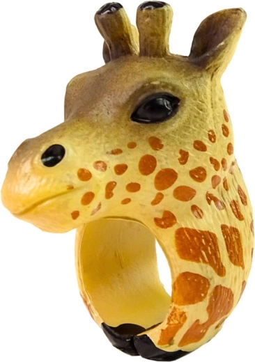 A giraffe right on your finger