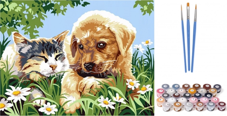 Slikanje po brojevima Slatki prijatelji