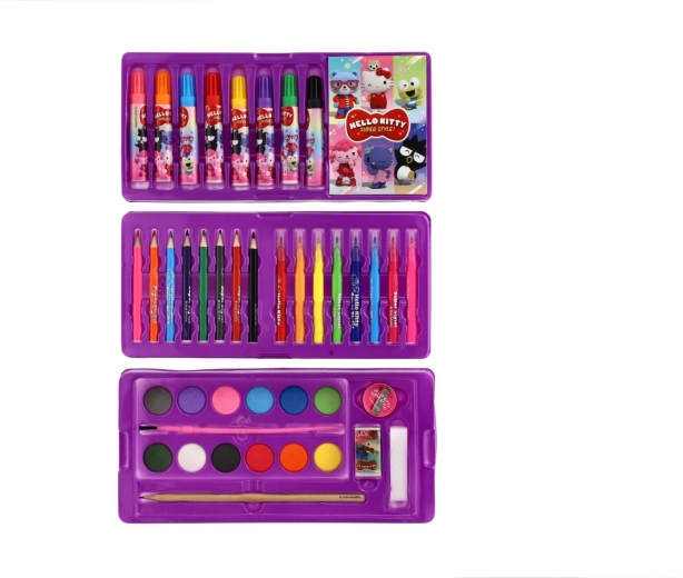Rich selection of art supplies