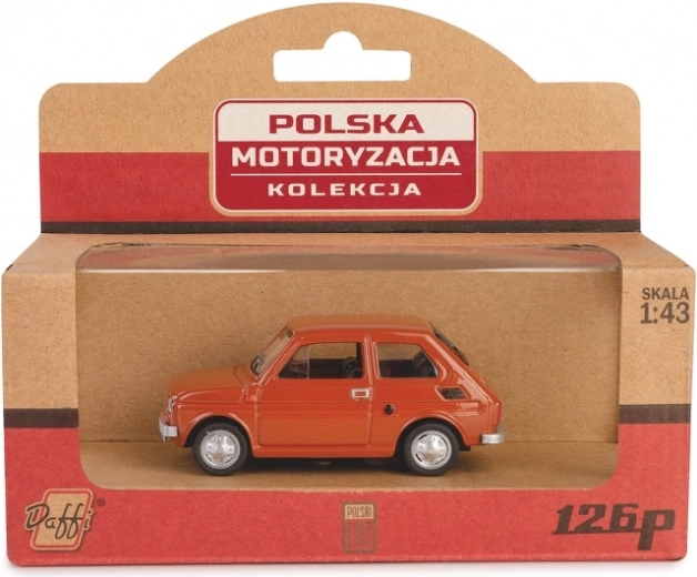 Model auta FIAT 126p PRL smeđi 1:43