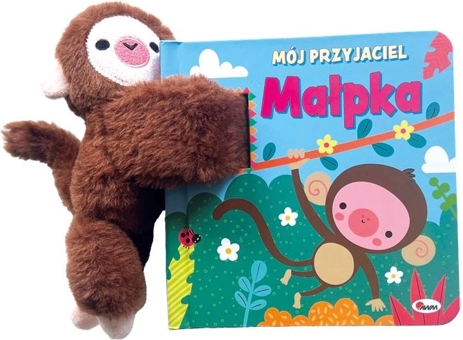 Moj prijatelj majmun – kartonska knjiga s plišanom maskotom