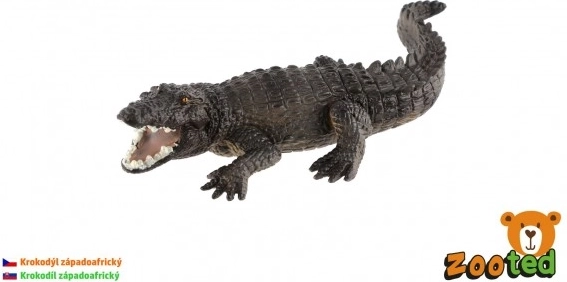 Plastični model zapadnoafričkog krokodila 17 cm