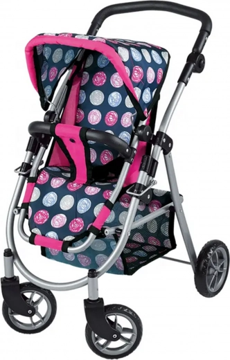 Woopie Royal kolica za lutke s 4 kotača i podesivim sjedalom