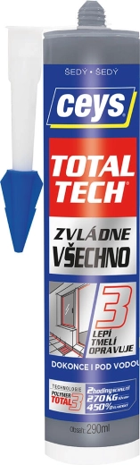 Univerzalno ljepilo i brtvilo 290 ml sivo CEYS TOTAL TECH