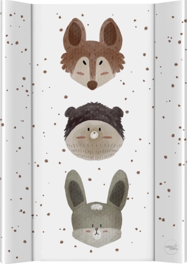 Ceba Baby podloga za presvlačenje s čvrstom pločom 50 × 70 cm basic cute animals