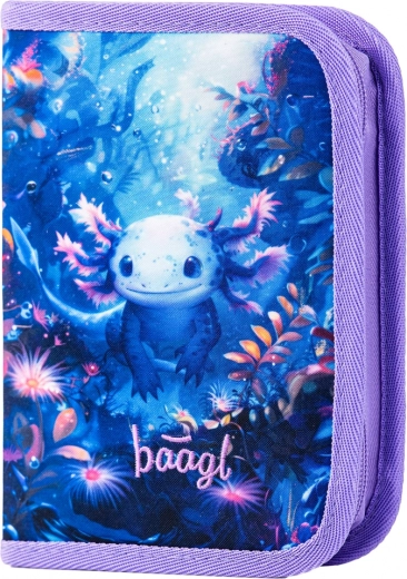 Školska pernica s jednim katom Axolotl
