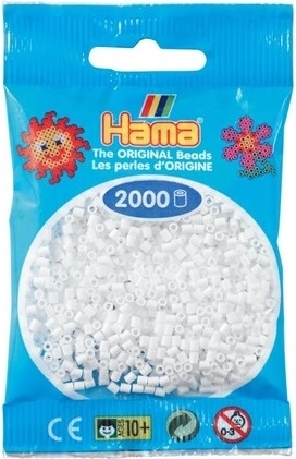 Hama mini perlice za glačanje bijele 2000 kom