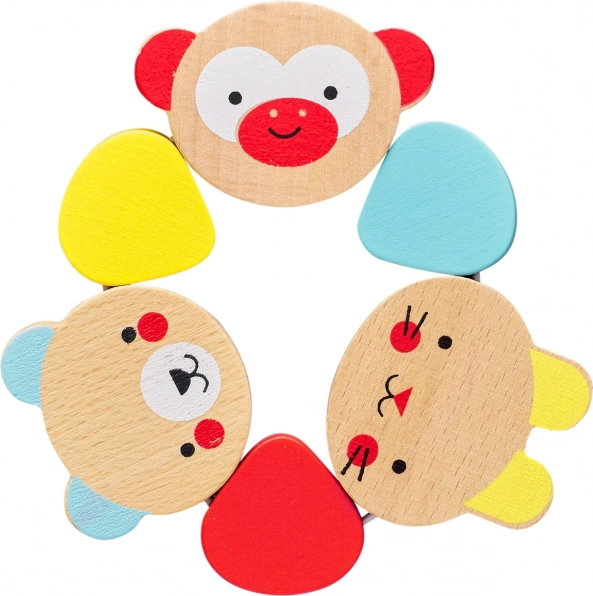Drvena grickalica sa životinjama za djecu
