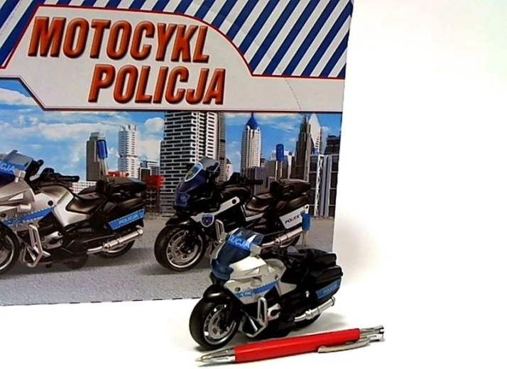 Policijski motor sa svjetlom i zvukom 13 cm