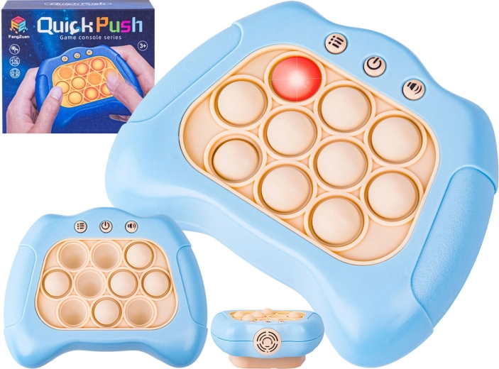 Electronic anti-stress Pop It game – sensory controller with light and sound, blue - 1 piece