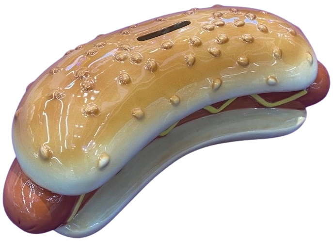 Keramička kasica hot dog