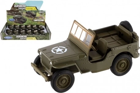 Welly model vojnog džipa Jeep Willys MB 1941 na povratno navijanje 10 cm - 1 komad