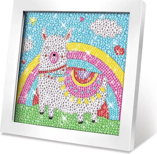 Kreativni set slika s kamenčićima – lama 17,5 × 17,5 cm