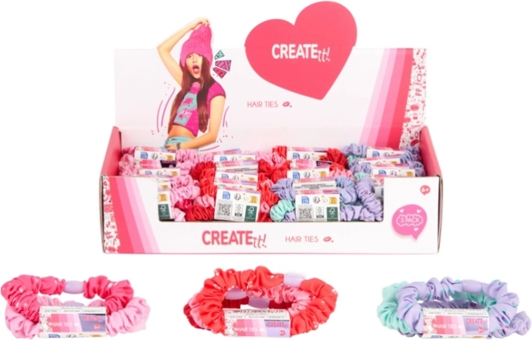 Create It! platnena gumica za kosu (scrunchie)