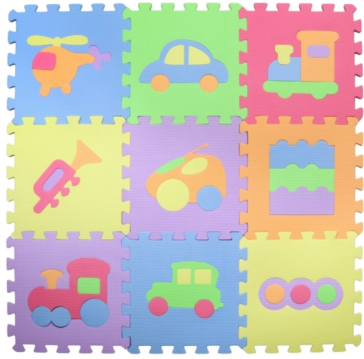 Nine interlocking pieces