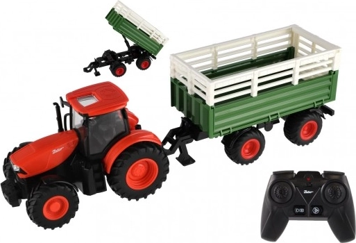 Dječji traktor ZETOR na daljinsko upravljanje s prikolicom, svjetlima i zvukovima, 42 cm