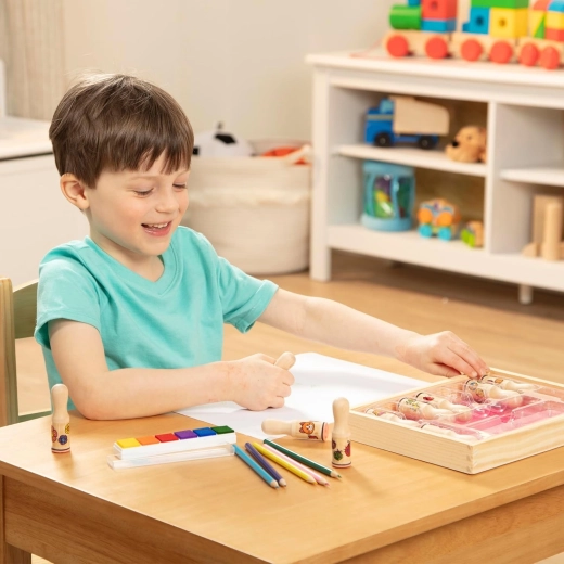 Wooden stamps for creative projects