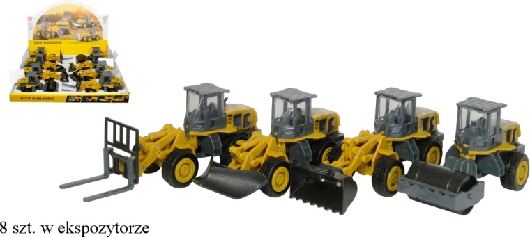 Metalni građevinski stroj – bager