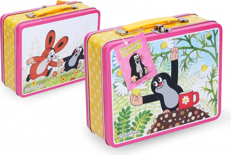 Limeni kovčeg Krtica ružičasti za djecu