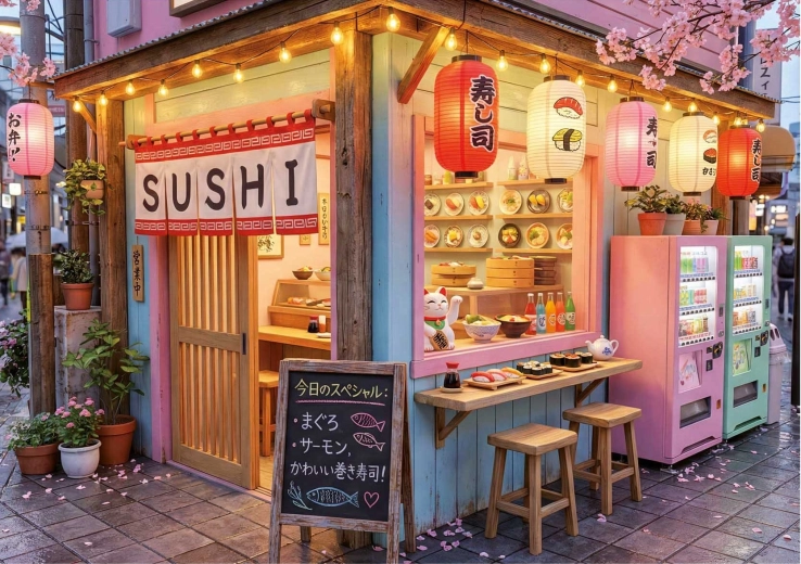 Puzzle EDUCA Sushi Kawaii 1000 dijelova