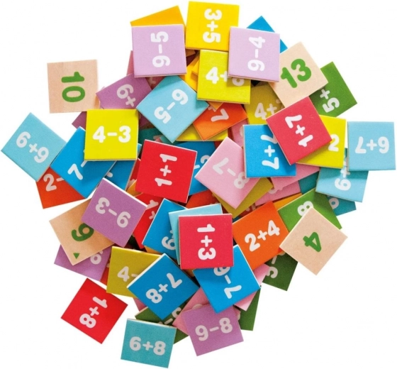 Wooden tiles for playful learning
