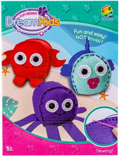 Three sea mascots from one package
