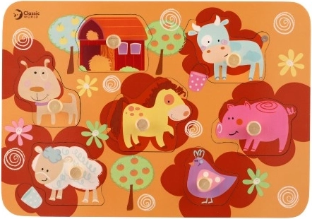 Drvena farma slagalica za djecu