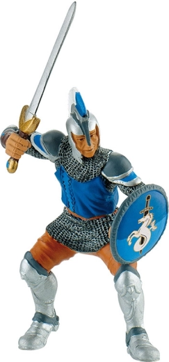 Bullyland blue knight with sword