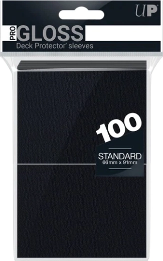 Ultra PRO pro-gloss standardne navlake za karte crne (100 kom)