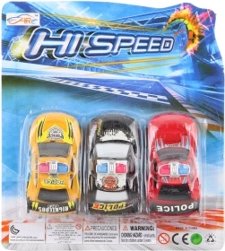 Set policijskih autića – mix boja (3 kom)