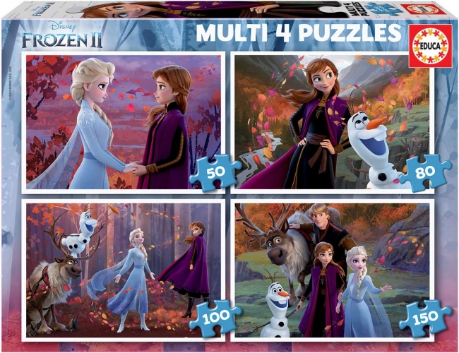 Educa Puzzle Snježno kraljevstvo 2, 4u1
