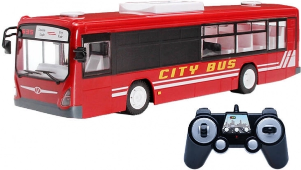 Daljinski upravljani gradski autobus 1:20 Double Eagle crveni