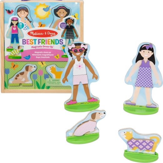 Melissa & Doug Best Friends Magnetic Dress-Up Dolls