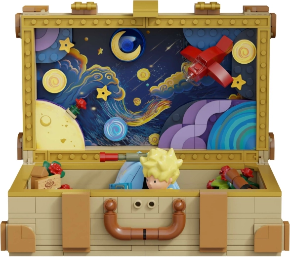 Otvorivi kofer sa zvjezdanom scenom