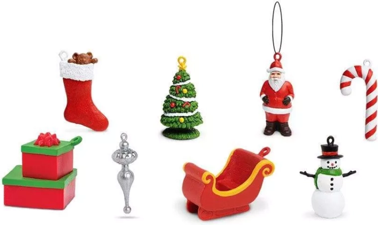 8 božićnih mini figurica u jednom pakiranju
