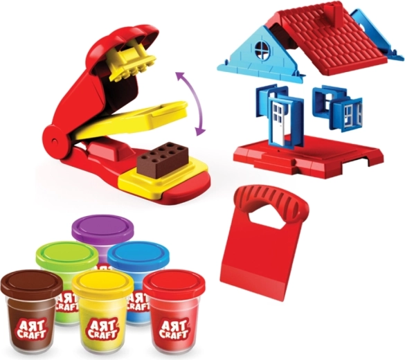 Six colors of modeling clay