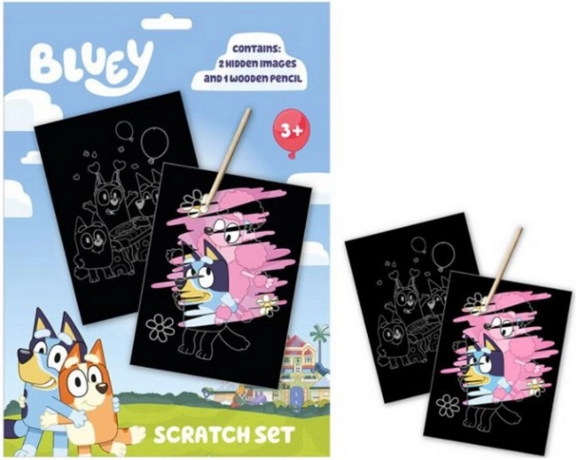 Scratch Art Pictures BLUEY – Creative Set