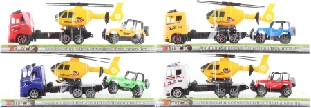 Kamion s helikopterom i terenskim autom