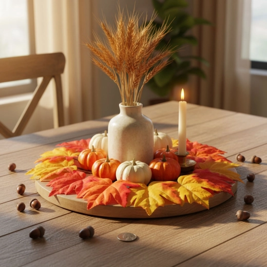 Autumn decorative leaves 28 cm – 9 pcs