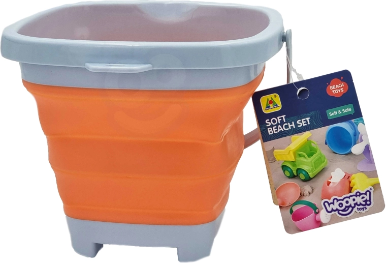 Woopie sklopiva silikonska kantica četvrtasta narančasta 5 l